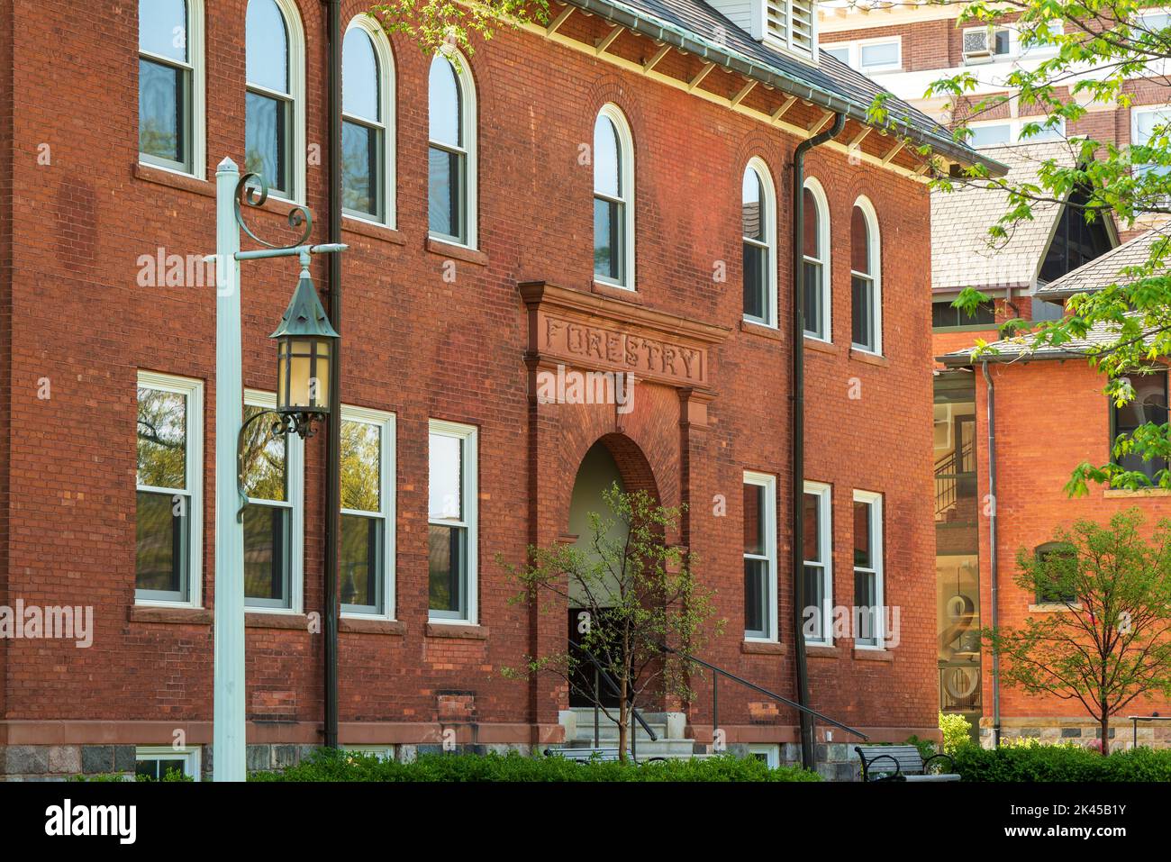 East Lansing MI - 14. Mai 2022: Vor dem alten Entomologiegebäude an der MSU Stockfoto