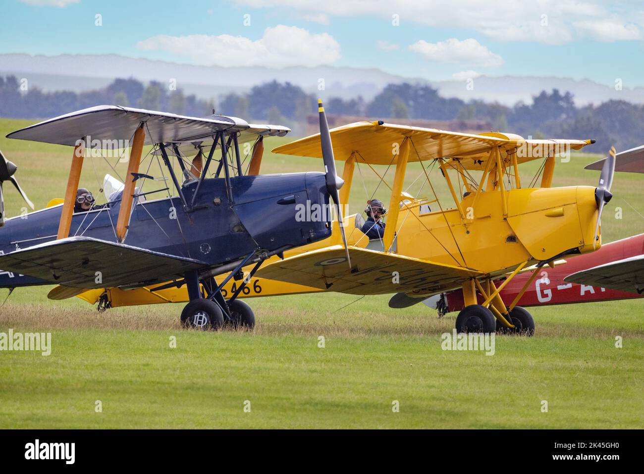 Garneck Vintage Doppeldecker Flugzeug Modell - Metall Deko 16cm Retro Flugzeug