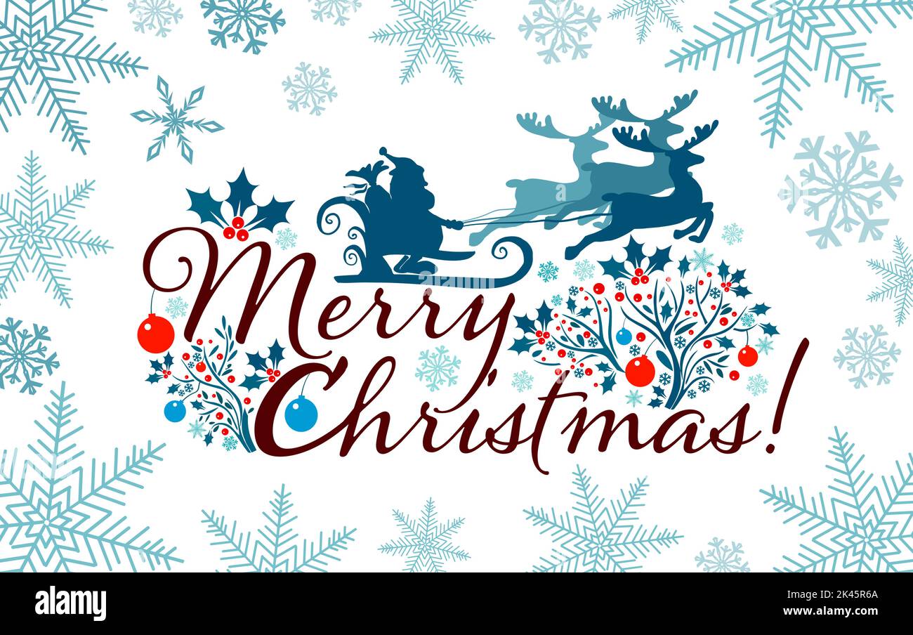 Rentier mit schlitten gezeichnet Stock-Vektorgrafiken kaufen - Alamy