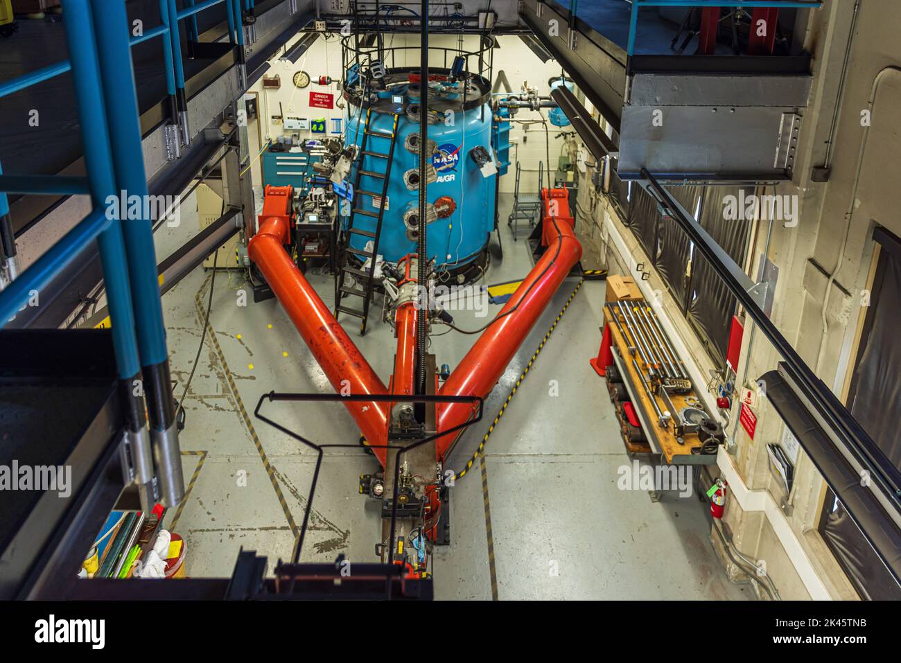 BERGBLICK, CA/USA - 29. AUGUST: Die Vertikalgewehrreihe am NASA Ames Research Center am 29. August 2022. Stockfoto