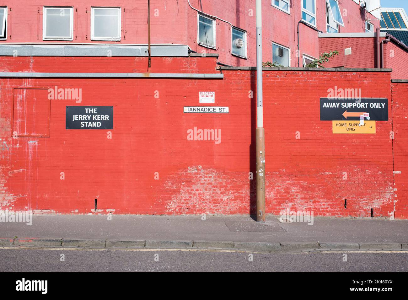 Der Dundee United Football Club ist ein Fußballverein aus der Stadt Dundee, Schottland. Seit 1909 spielen sie im Tannadice Park. Stockfoto