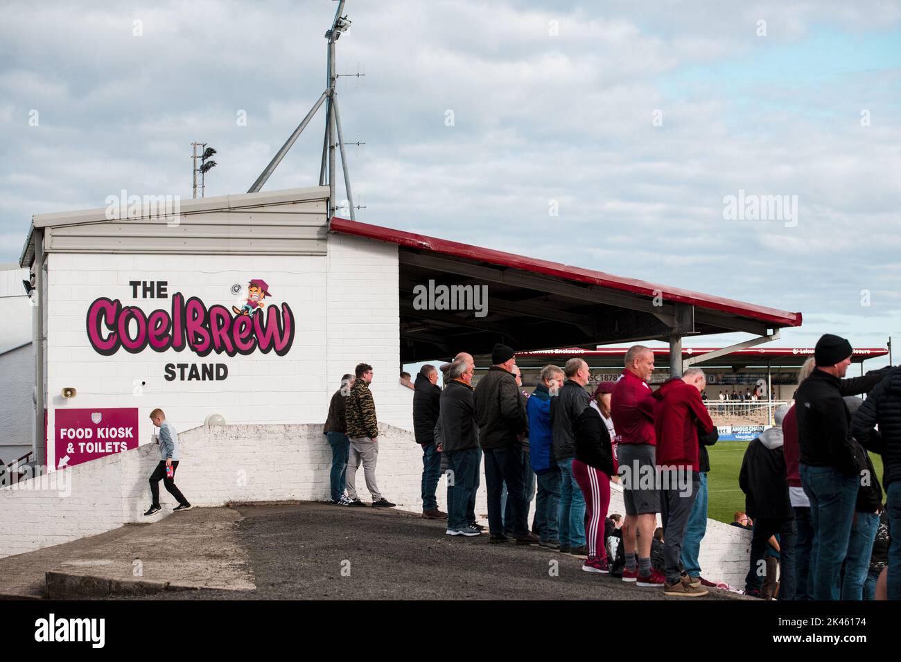 Arbroath 2 East Fife 1, 24/19/2022. Gayfield, Scottish Challenge Cup Dritte Runde. Teilnahme: 1.123. Stockfoto