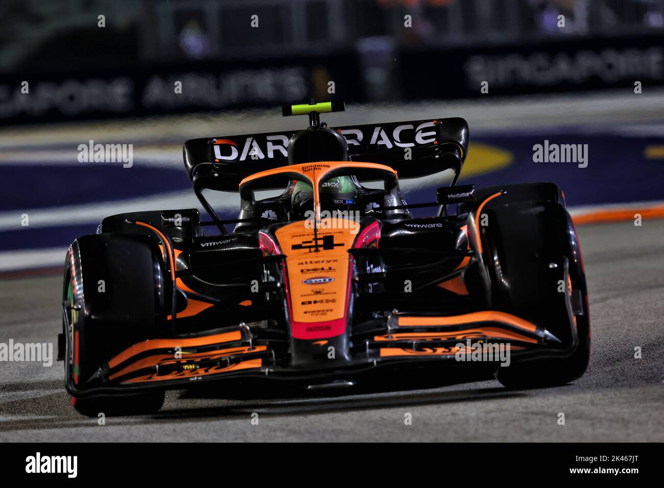 Lando Norris (GBR) McLaren MCL36. Großer Preis von Singapur, Freitag, 30.. September 2022. Marina Bay Street Circuit, Singapur. Quelle: James Moy/Alamy Live News Stockfoto