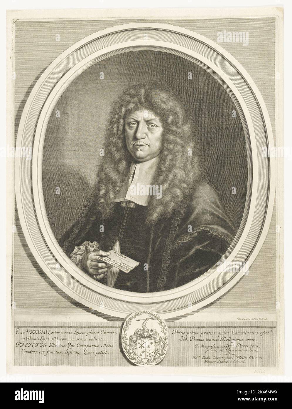 Porträt von Heinrich Pfenninger Stockfoto