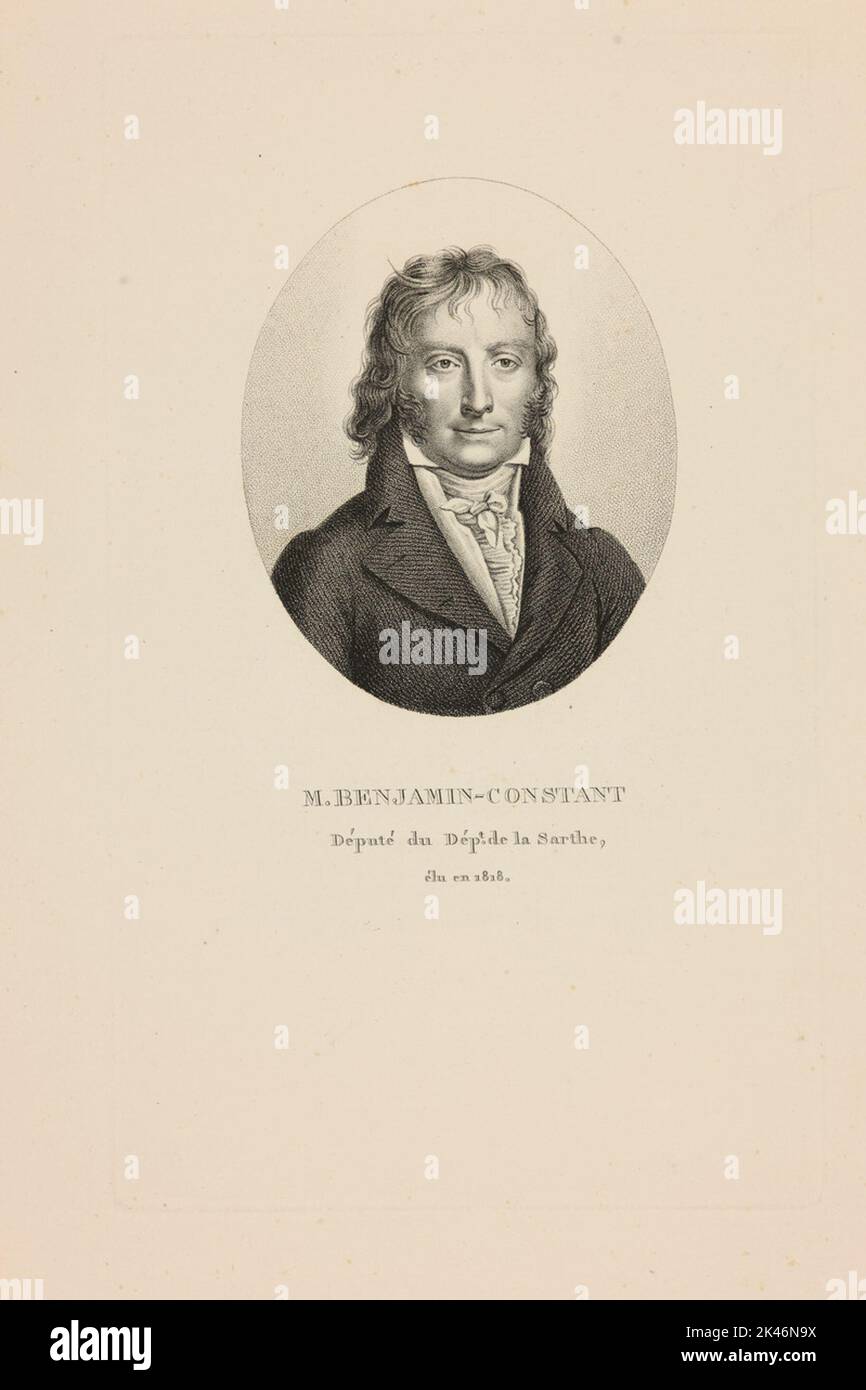 Porträt von M. Benjamin-Constant Stockfoto