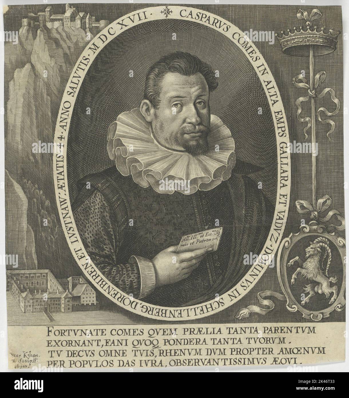 Bildnis des Casparvs kommt in hohen emps Stockfoto