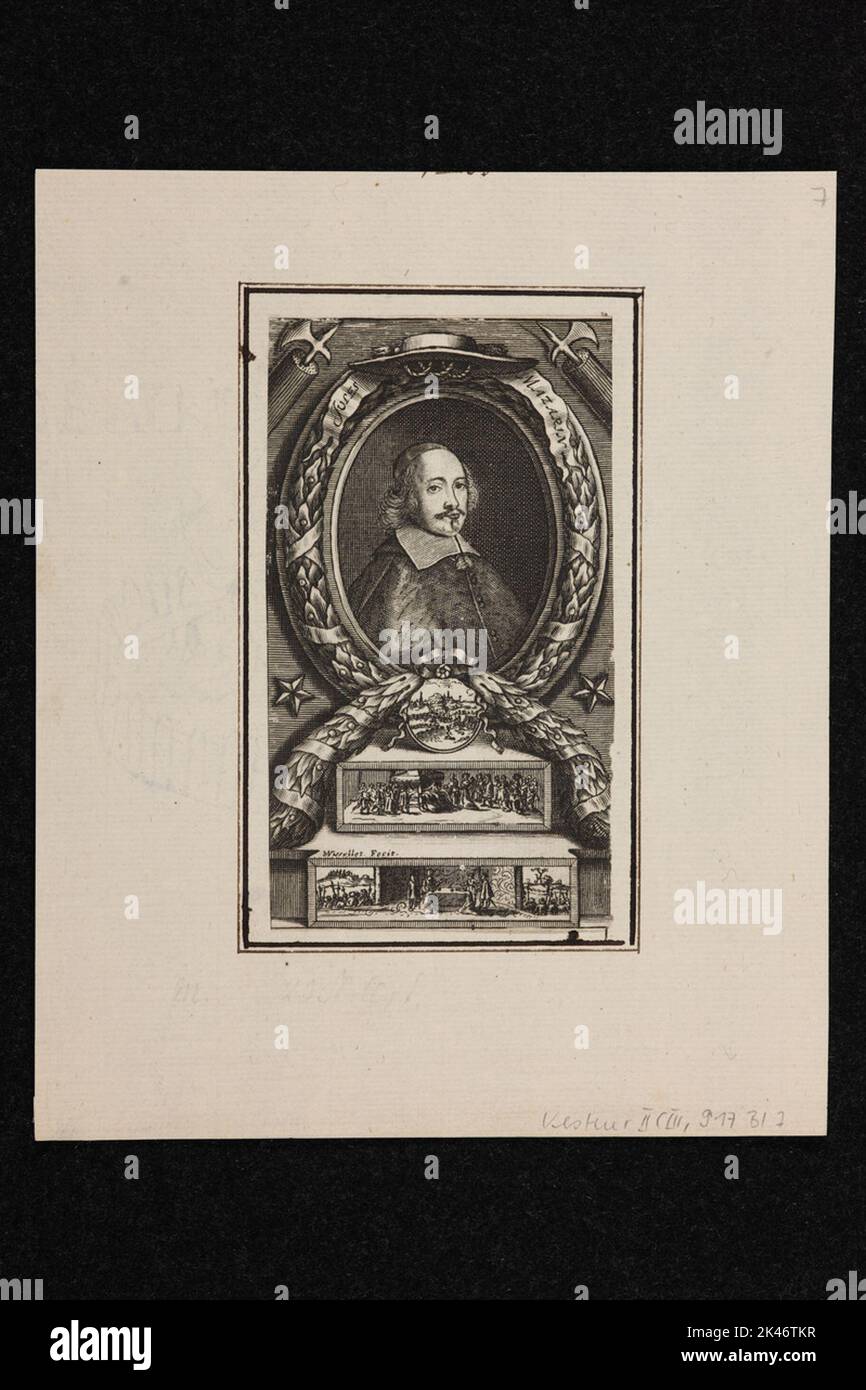 Porträt von Jules Mazarin Stockfoto