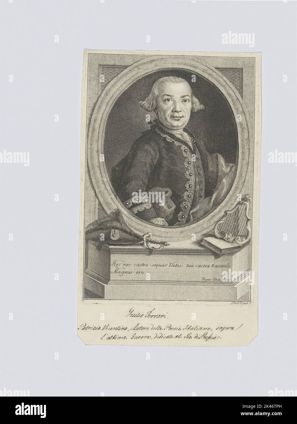 Bildnis des Giulio Ferrari Stockfoto