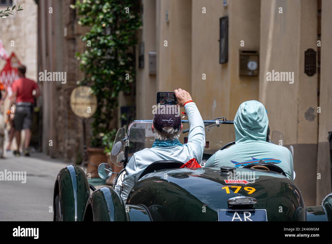 1950 Healy 2400 Silverstone nimmt an der Mille Miglia 2022 Teil Stockfoto