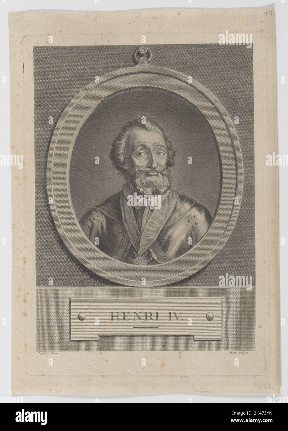 Porträt von Henri IV. Stockfoto