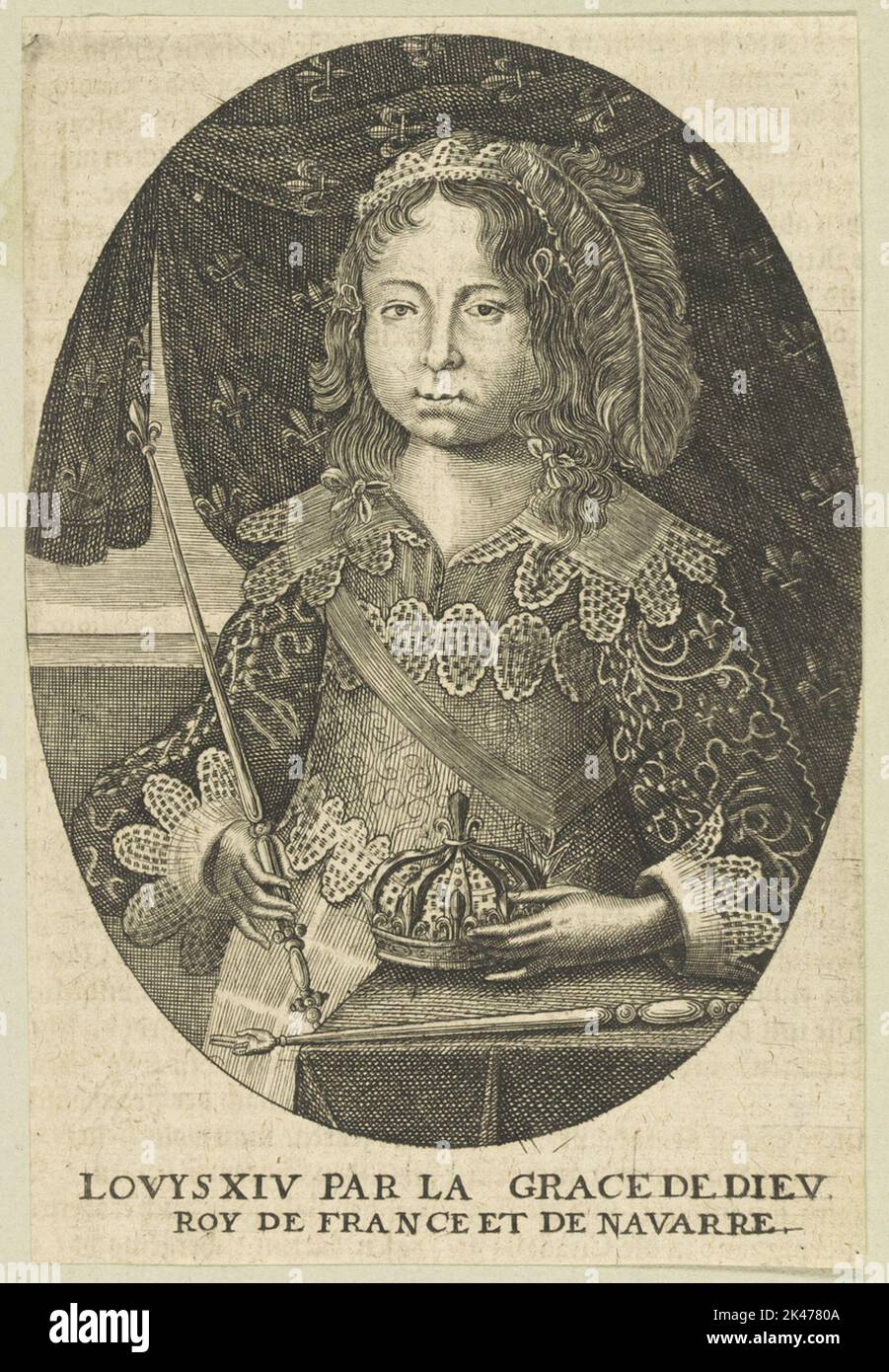 Image Lovys XIV, Roy the Fravention Es ist Navarra Stockfoto