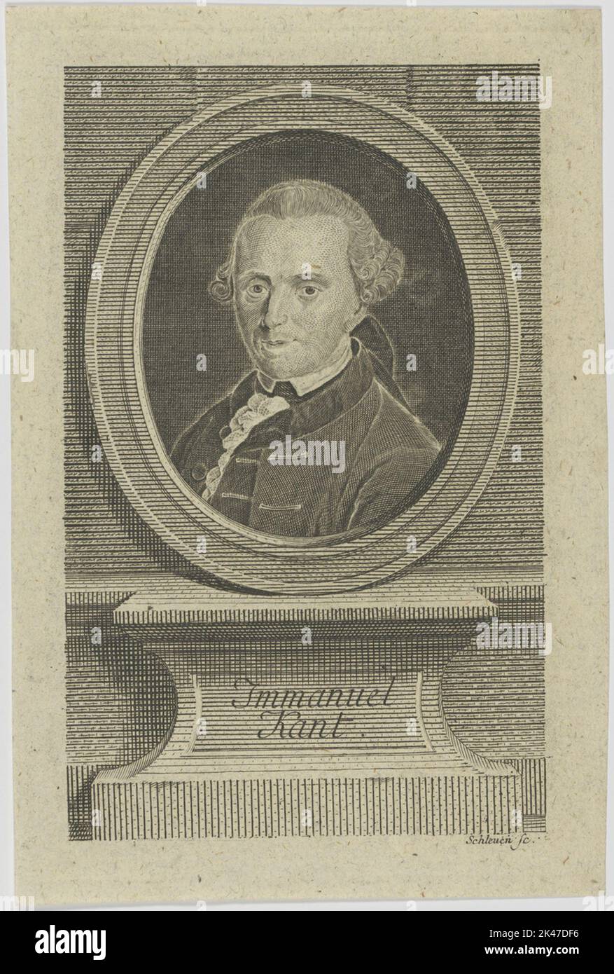 Porträt von Immanuel Kant Stockfoto