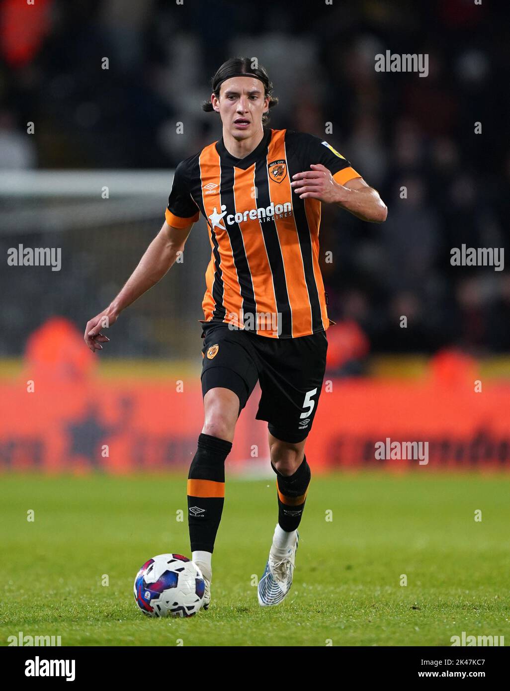 Hull City's Alfie Jones beim Sky Bet Championship-Spiel im MKM Stadium, Hull. Bilddatum: Freitag, 30. September 2022. Stockfoto