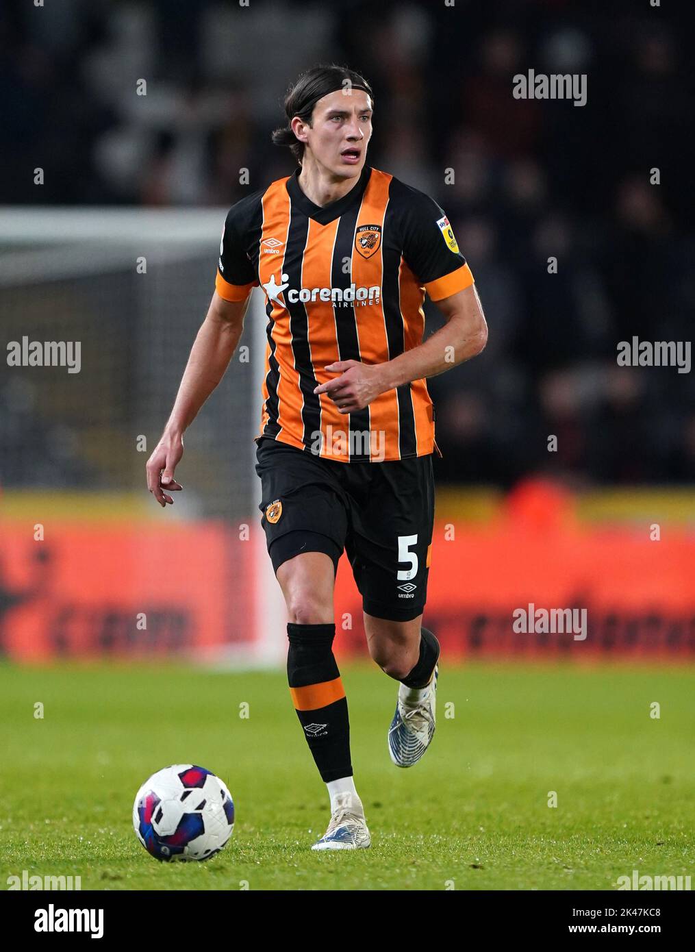 Hull City's Alfie Jones beim Sky Bet Championship-Spiel im MKM Stadium, Hull. Bilddatum: Freitag, 30. September 2022. Stockfoto