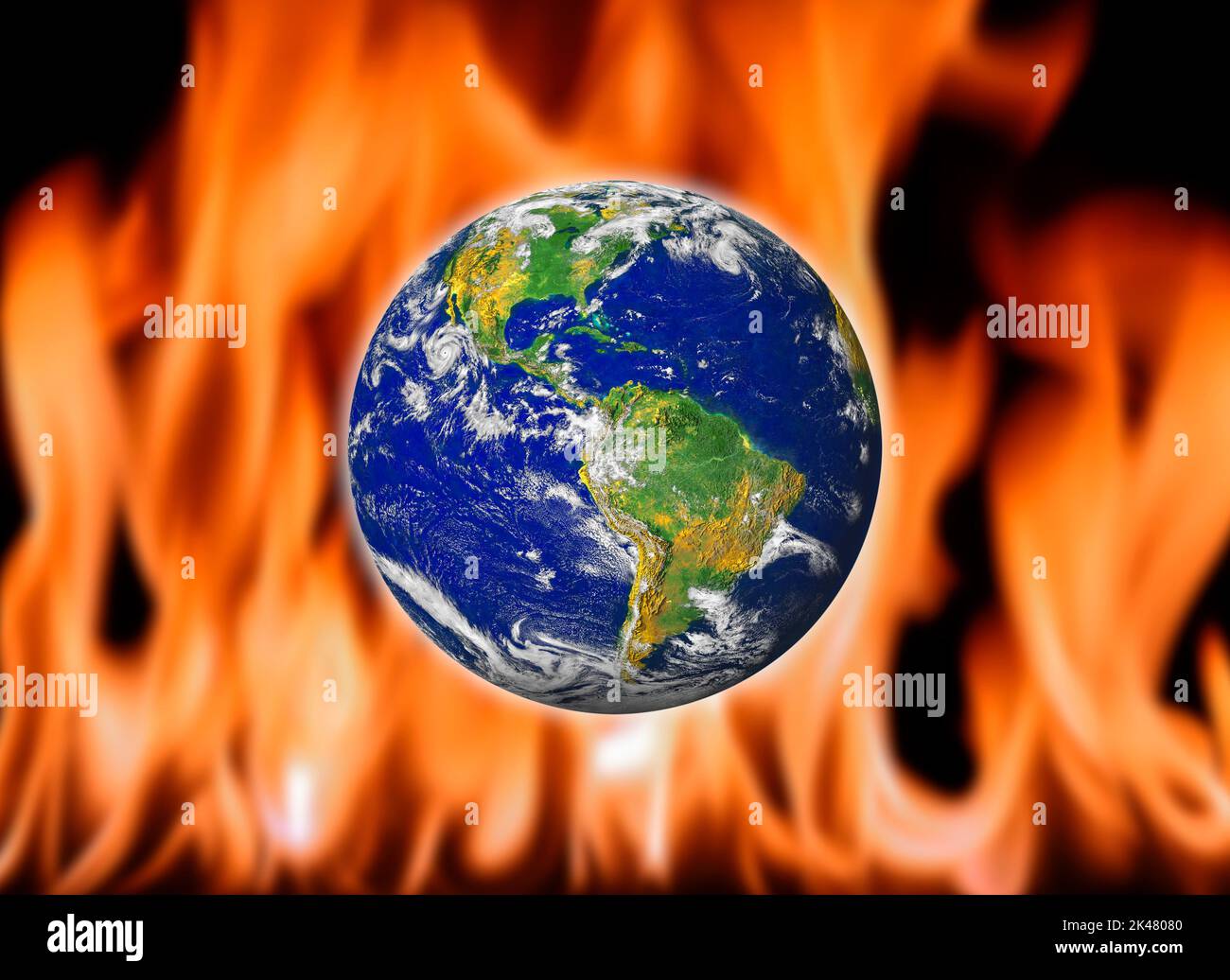 Globale Erwärmung, Konzeptbild Stockfoto