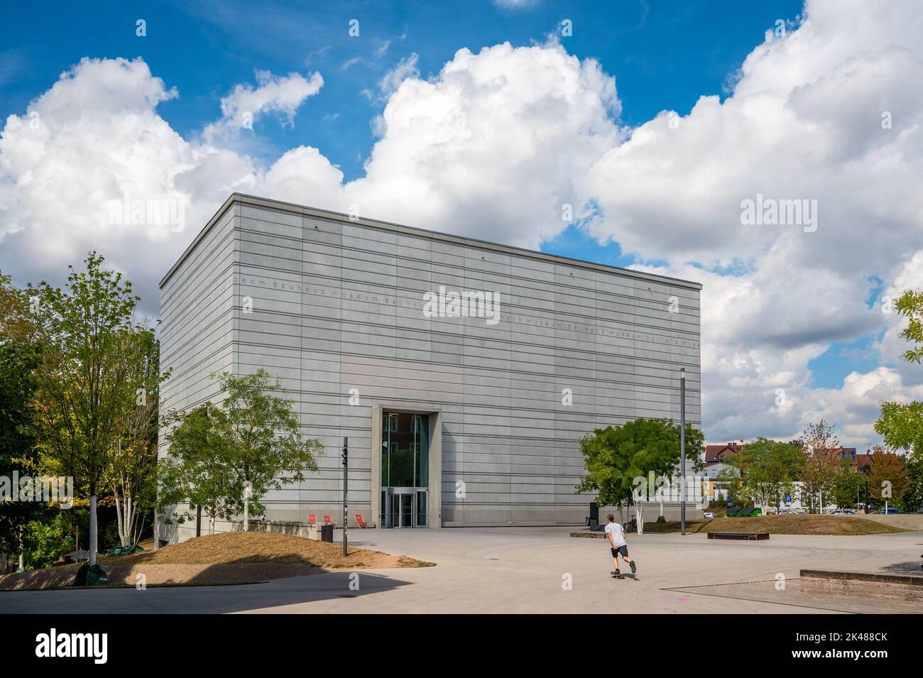 Weimar - 01. September 2022: Außenansicht des Bauhauses Stockfoto