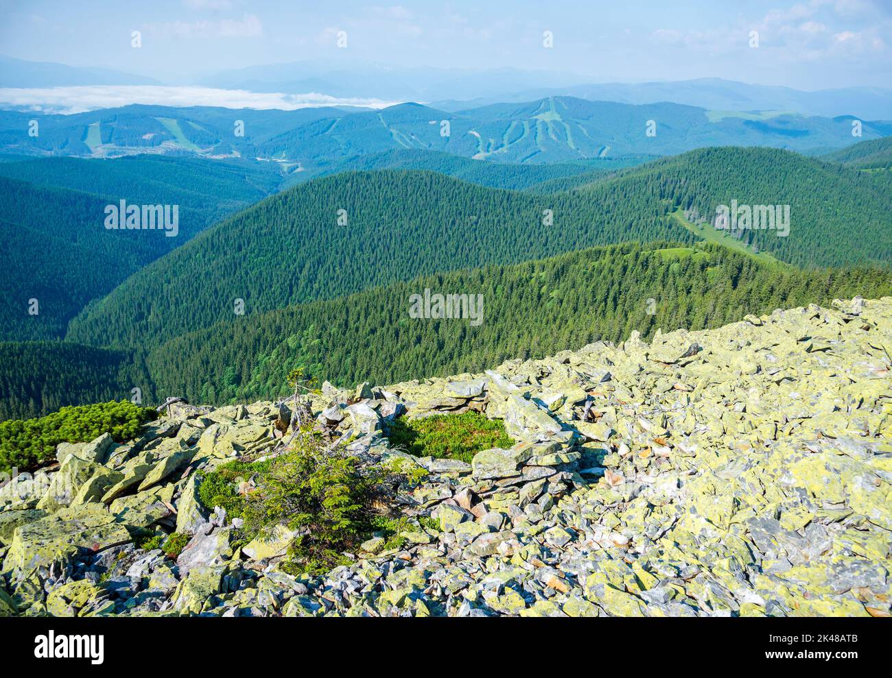 Nationalpark Karpaten, Region Iwano-Frankovsk, Ukraine Stockfoto