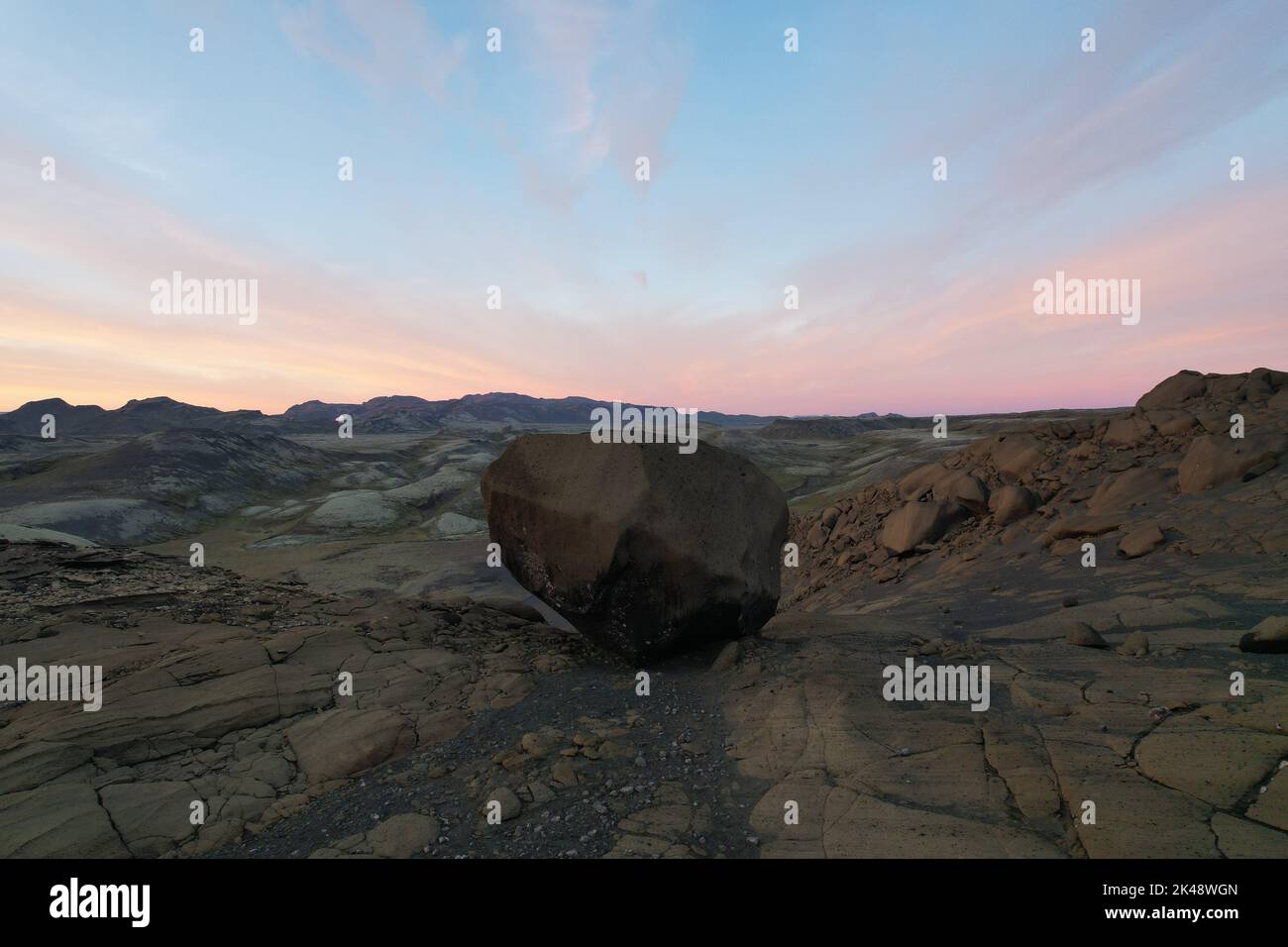 Palagonite Boulder, Island Stockfoto