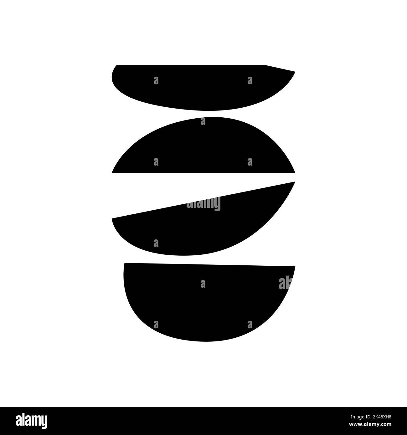 Abstrakte Landschaftselemente Stock Vektor