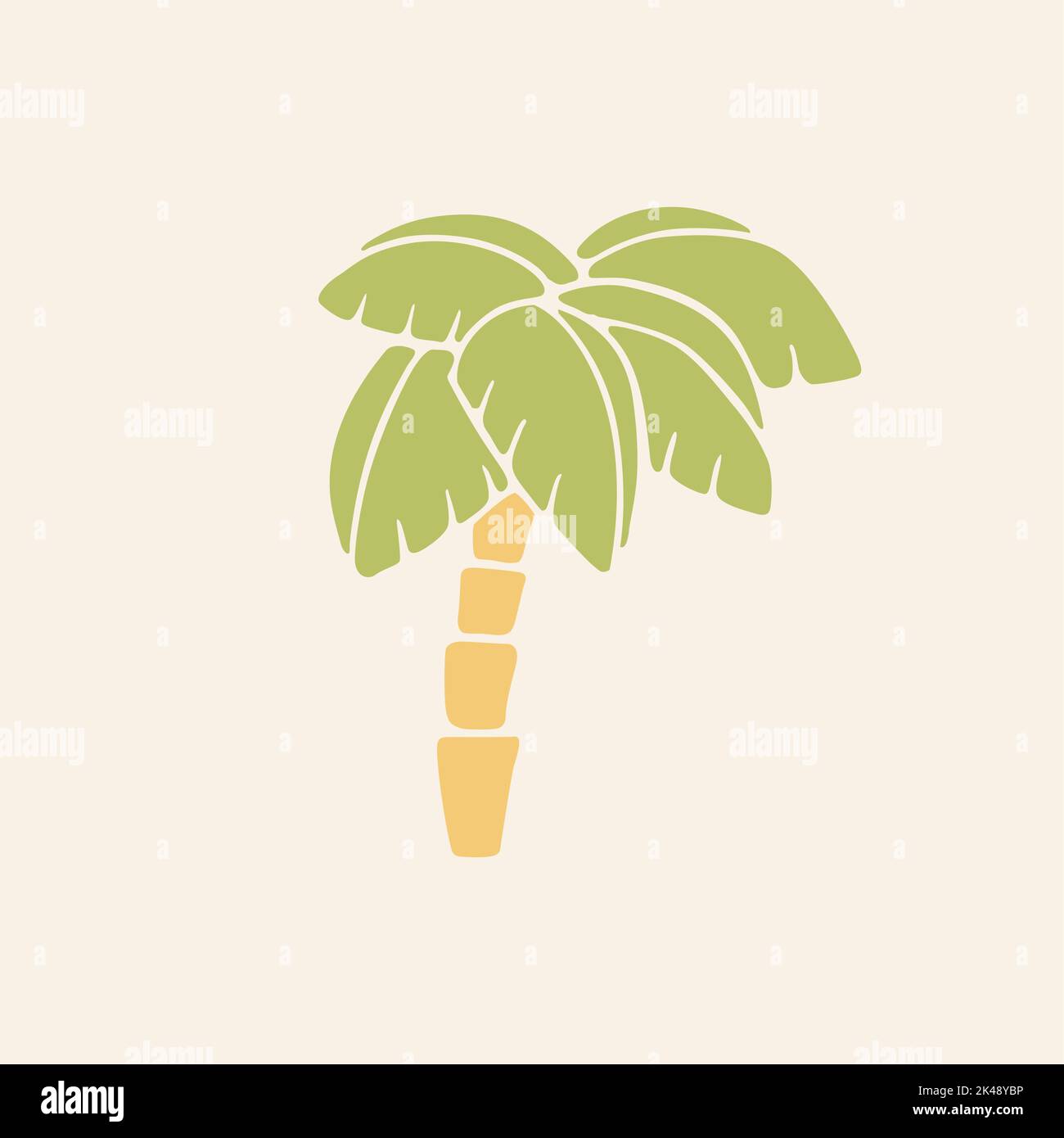 Palm Tree Vektor Stock Vektor