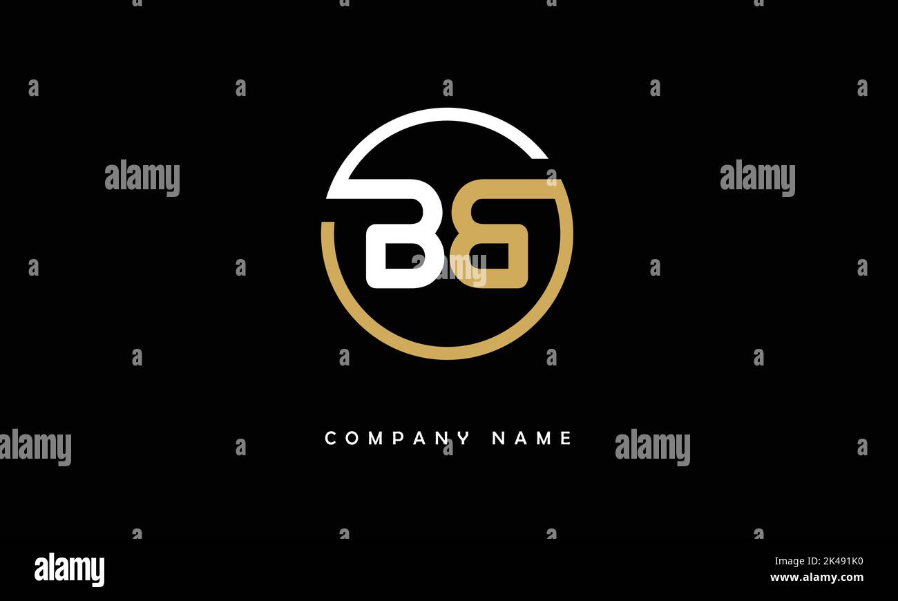 BB Abstract Letters Logo Monogramm Stock Vektor