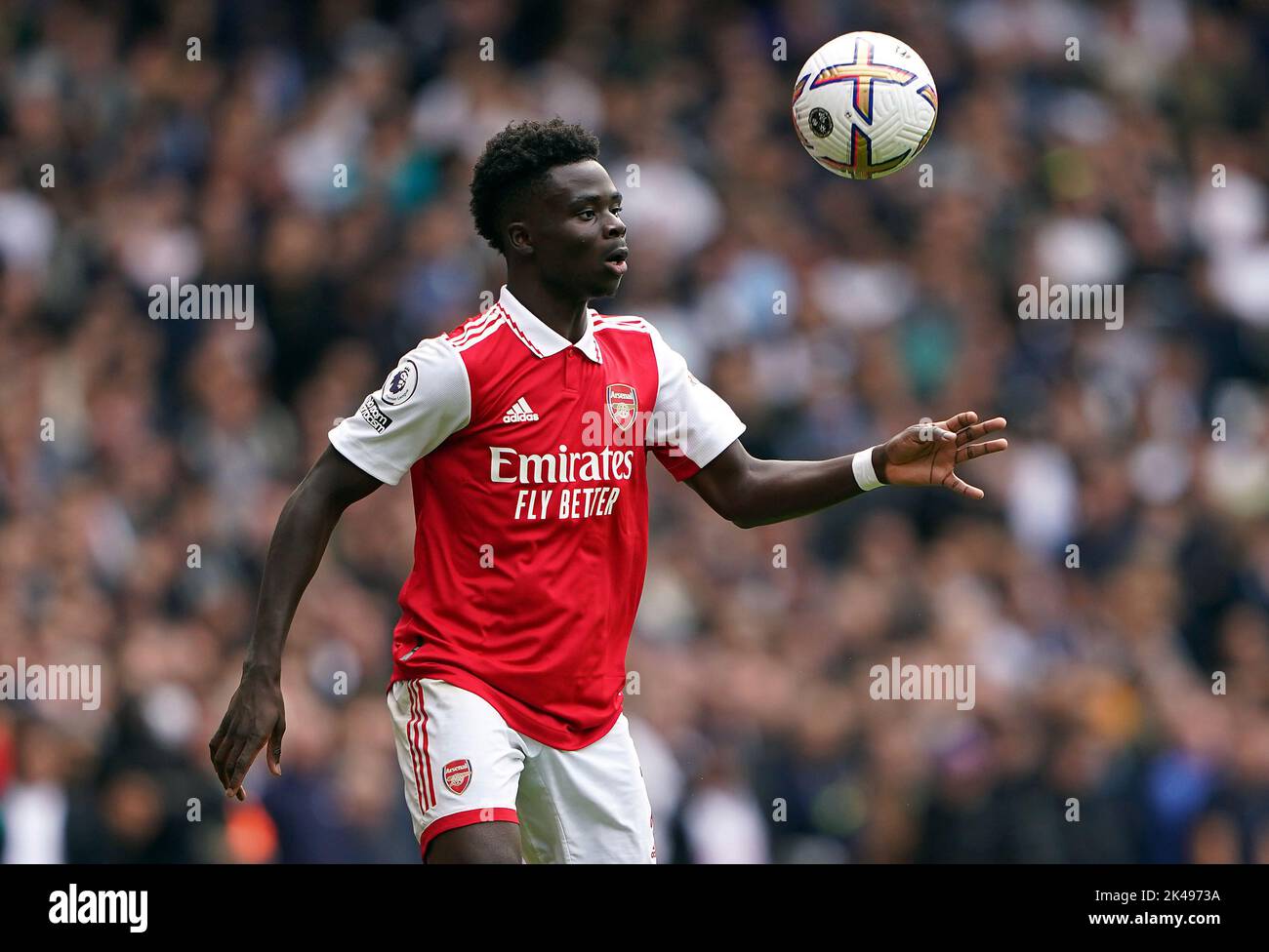 Bukayo Saka von Arsenal während des Spiels der Premier League im Emirates Stadium in London. Bilddatum: Samstag, 1. Oktober 2022. Stockfoto