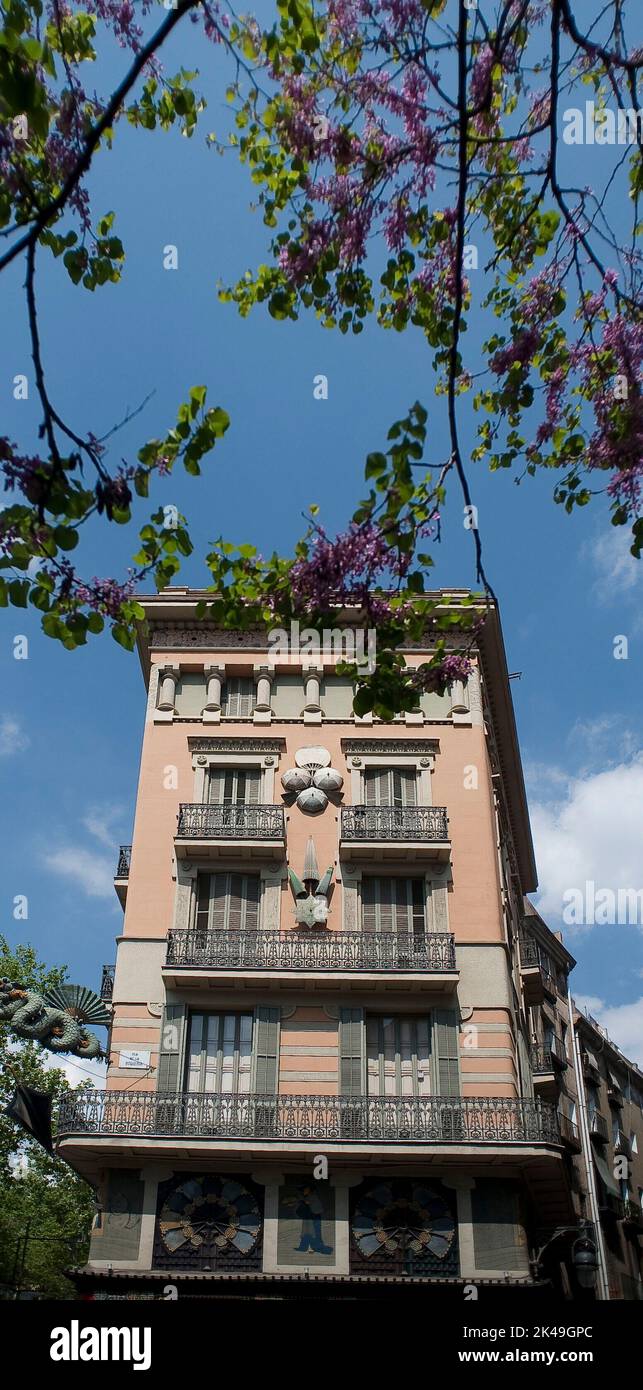 Josep Vilaseca/Casa Bruno. Modernismo, Barcelona. Stockfoto