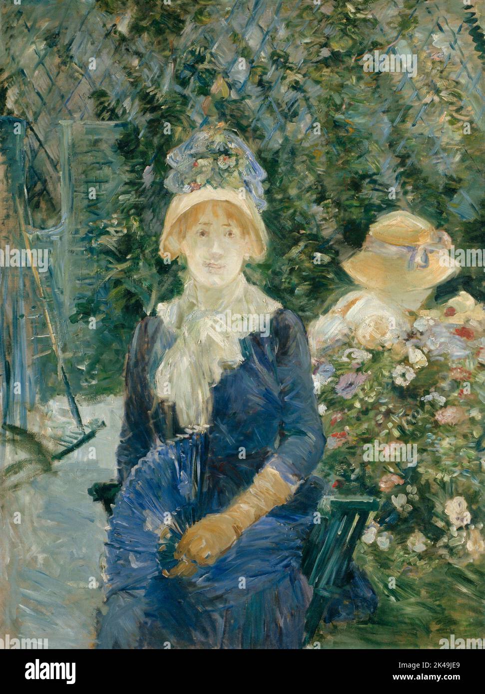 Frau in einem Garten. Berthe Morisot. 1882/83 Stockfoto