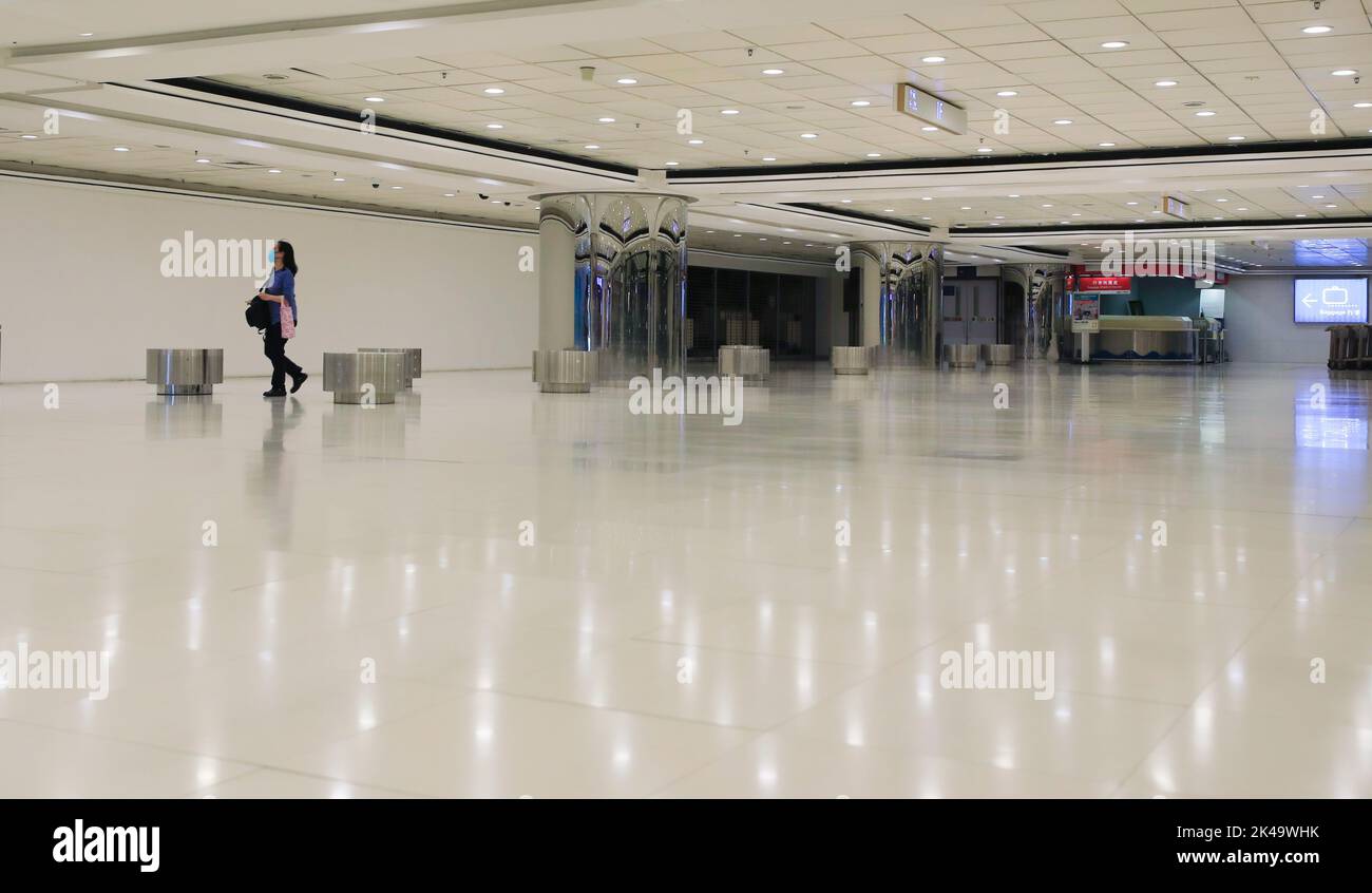 Der Verlust von Touristen durch Covid-19 trifft China Hong Kong City hart und viele seiner Geschäfte und Restaurants sind geschlossen. 22SEP22 SCMP/Xiaomei Chen Stockfoto