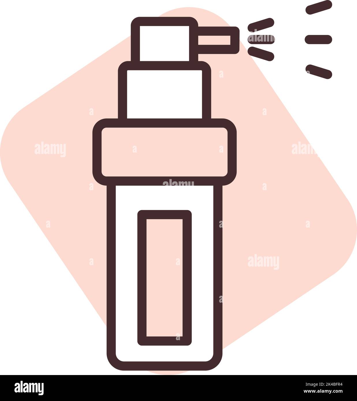 Allergiespray, Illustration, Vektor auf weißem Hintergrund. Stock Vektor