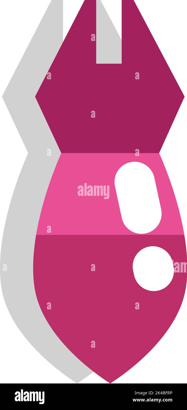 Art Tool Stift, Illustration, Vektor auf weißem Hintergrund. Stock Vektor