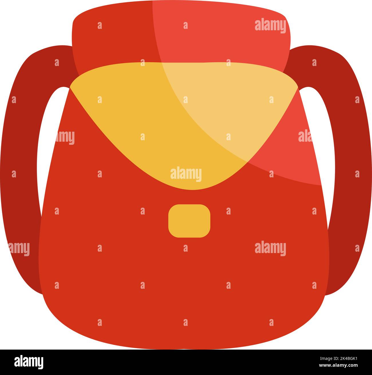 Camping Rucksack, Illustration, Vektor auf weißem Hintergrund. Stock Vektor