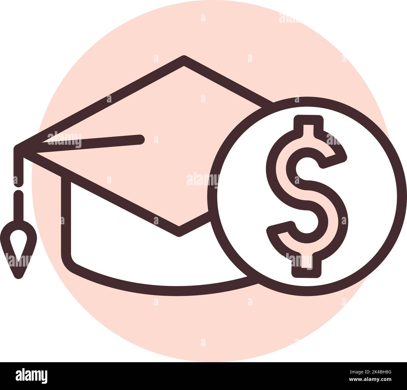 Charity und Spende Bildung, Illustration, Vektor auf weißem Hintergrund. Stock Vektor