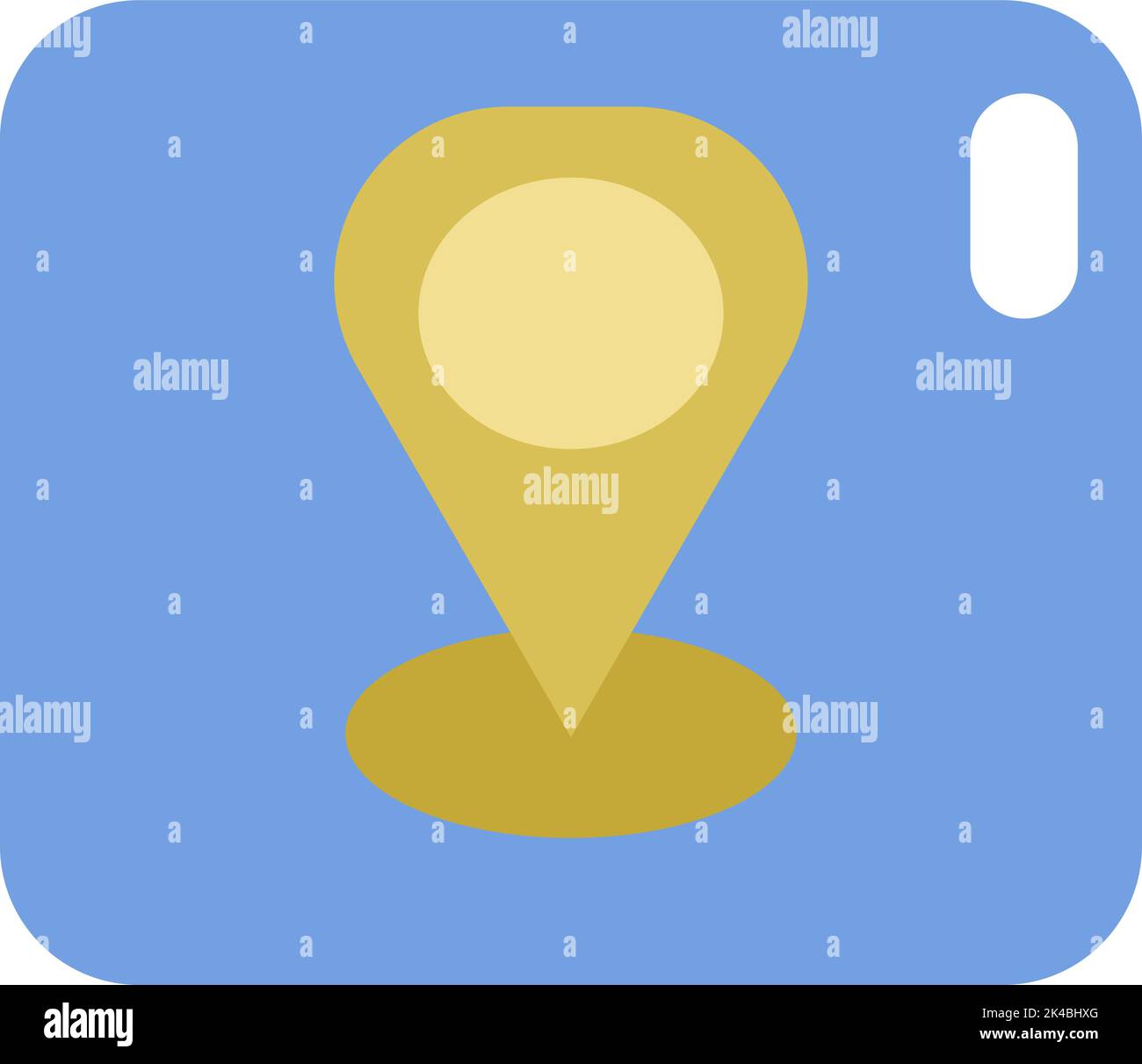 Stadtposition, Illustration, Vektor auf weißem Hintergrund. Stock Vektor