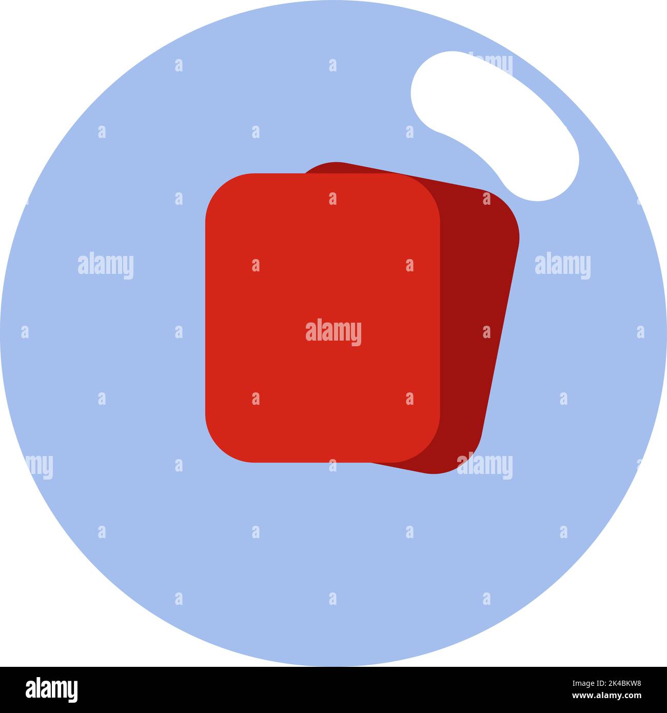 Fußball rote Karte, Illustration, Vektor auf weißem Hintergrund. Stock Vektor Fußball rote Karte, Illustration, Vektor auf weißem Hintergrund. Stock Vektor