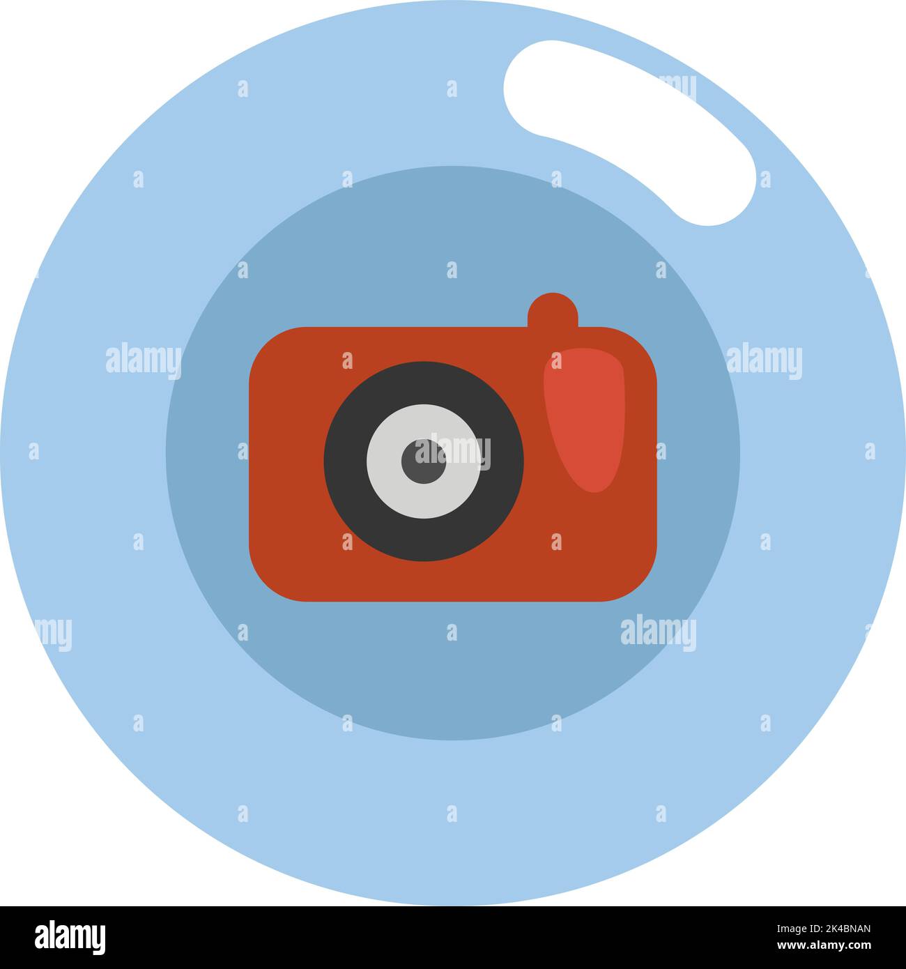 Hobby Fotografie, Illustration, Vektor auf weißem Hintergrund. Stock Vektor