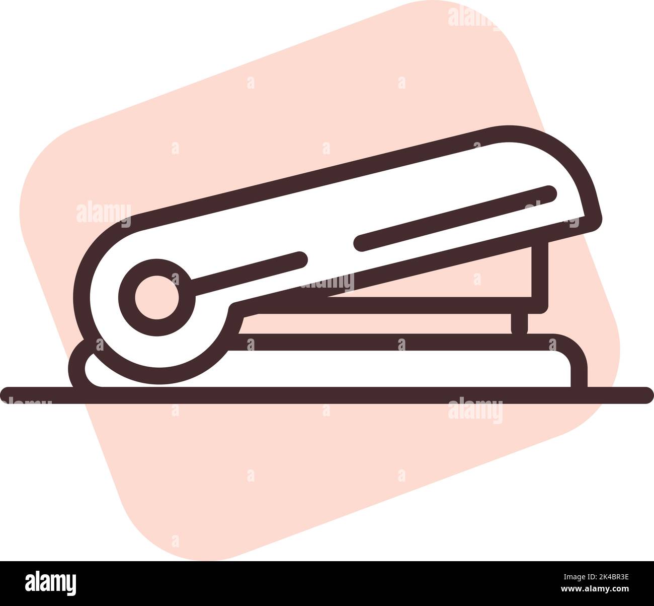 Bürohefter, Illustration, Vektor auf weißem Hintergrund. Stock Vektor