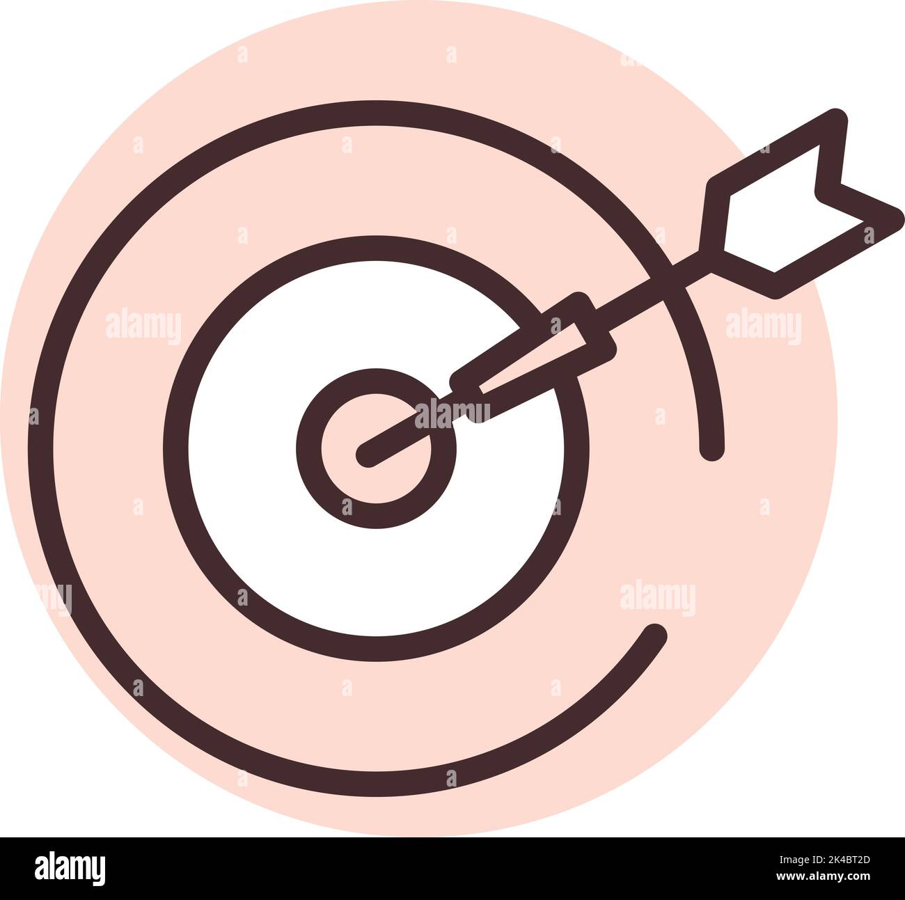 Parken von Zielen, Illustrationen, Vektoren auf weißem Hintergrund. Stock Vektor