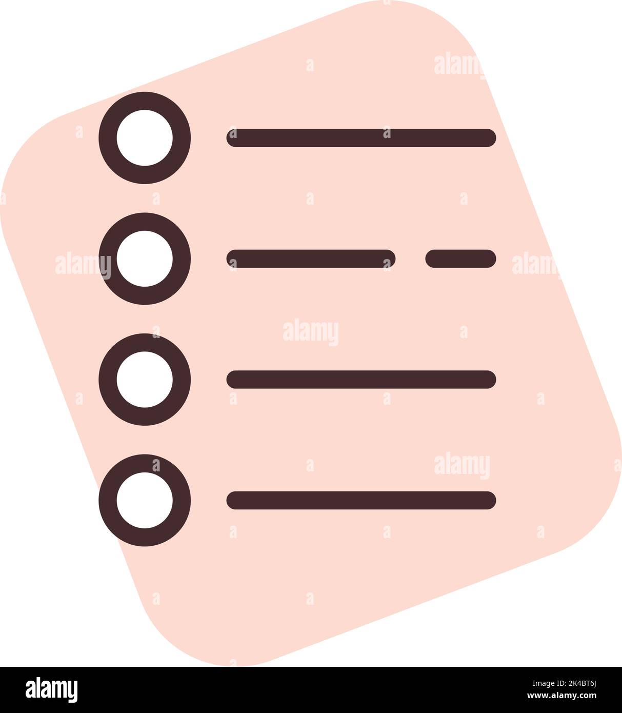 Wiedergabe von Medien-Wiedergabeliste, Illustration und Vektor auf weißem Hintergrund. Stock Vektor