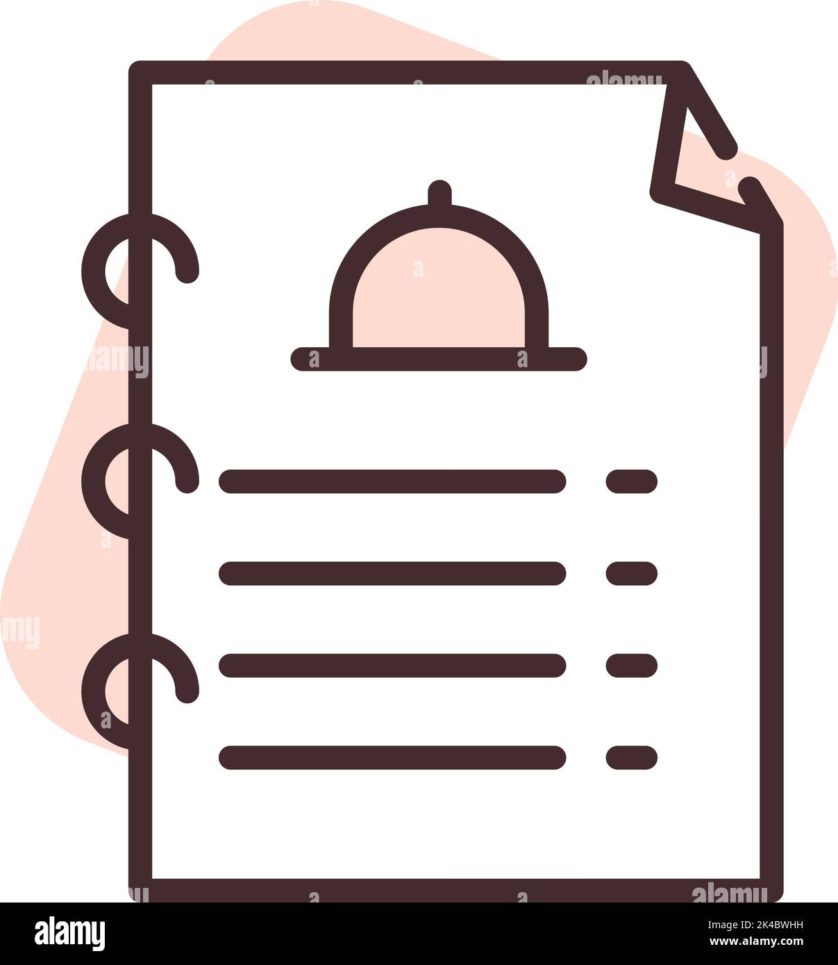 Drucken Restaurant-Menü, Illustration, Vektor auf weißem Hintergrund. Stock Vektor