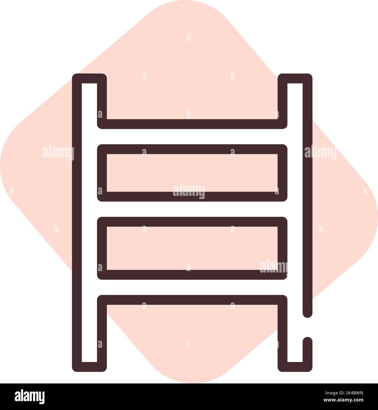Klempnerbekleidung Trockner, Illustration, Vektor auf weißem Hintergrund. Stock Vektor