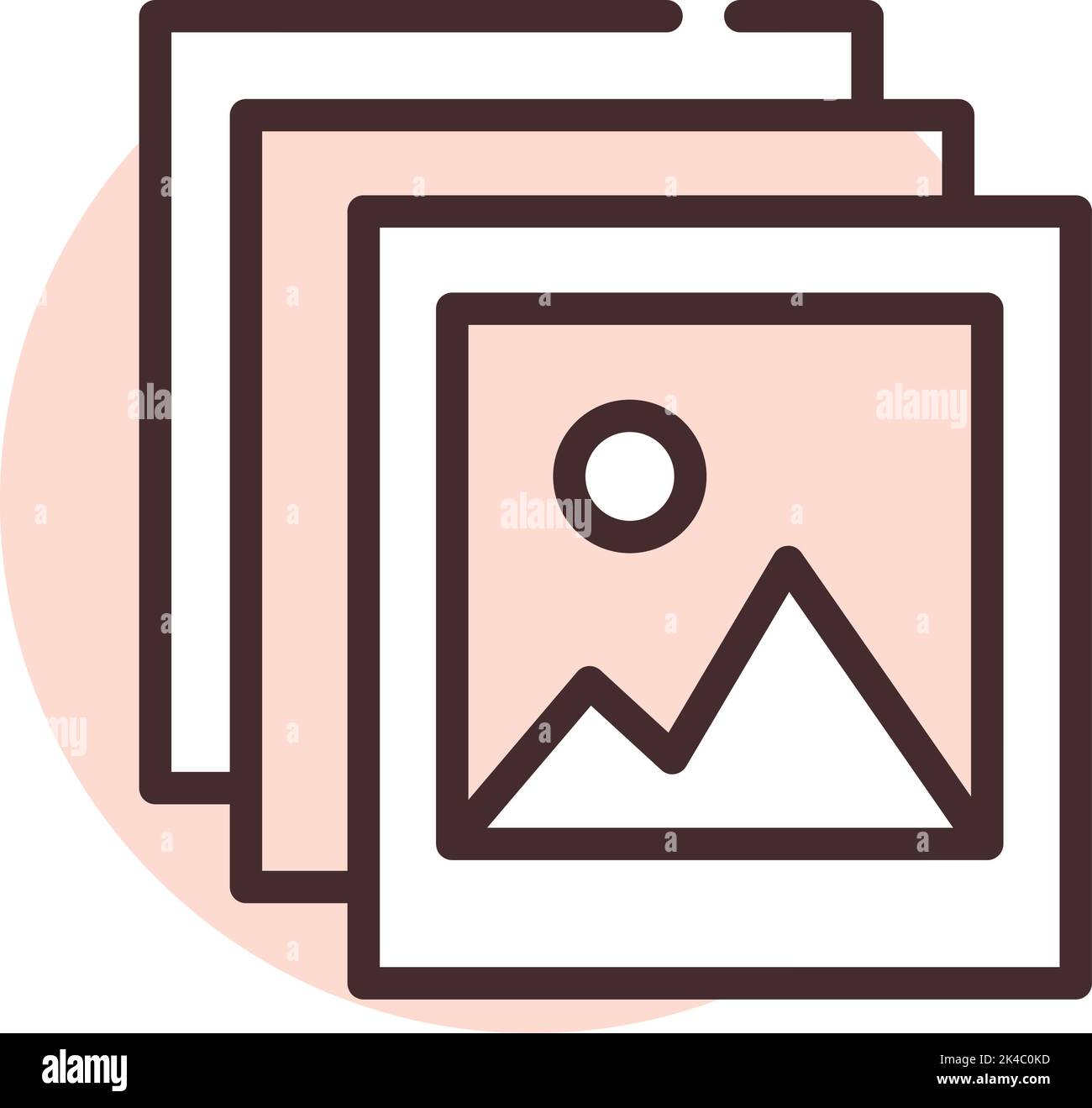 UI-Galerie, Illustration, Vektor auf weißem Hintergrund. Stock Vektor