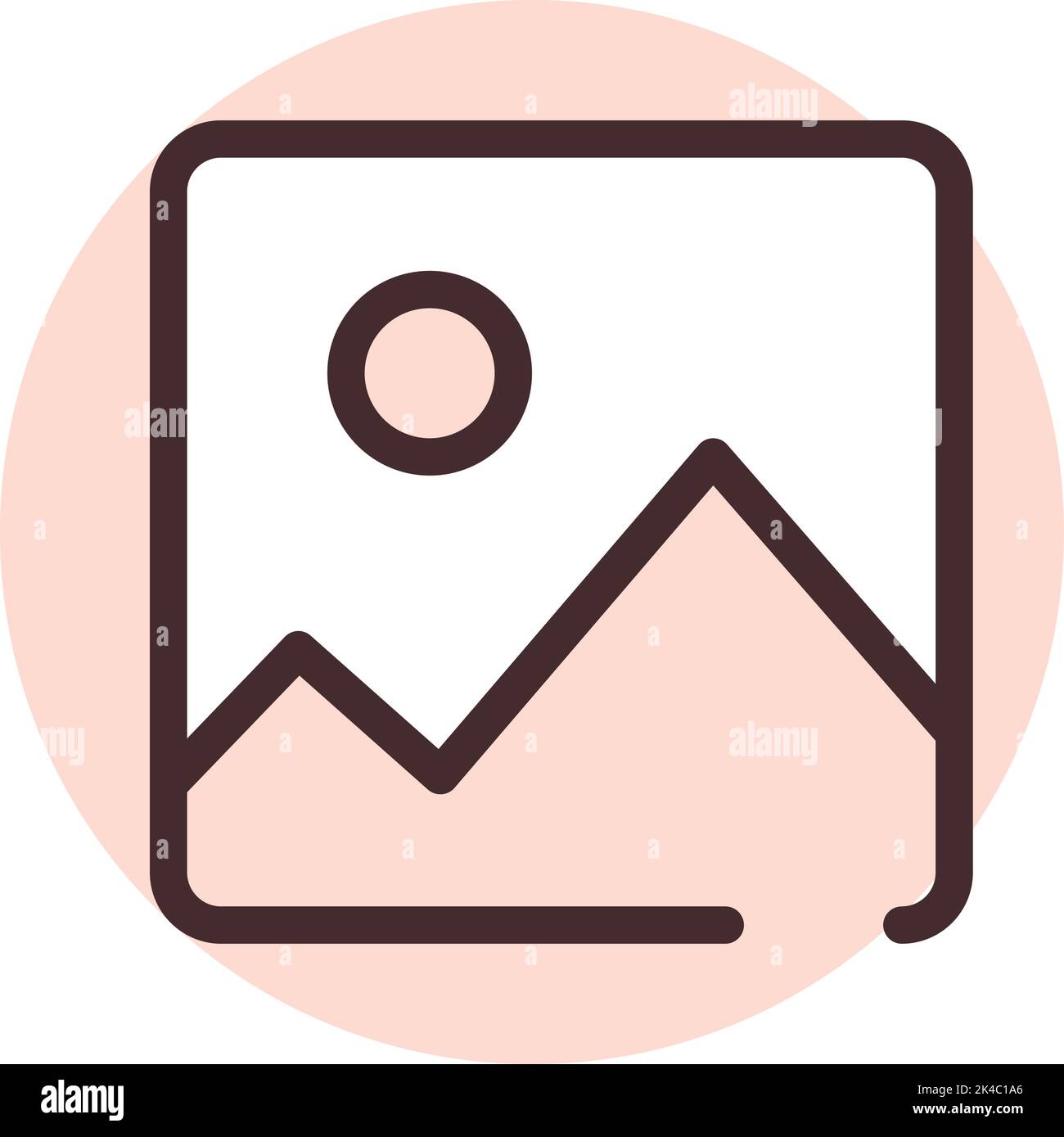 UI-Foto, Illustration, Vektor auf weißem Hintergrund. Stock Vektor