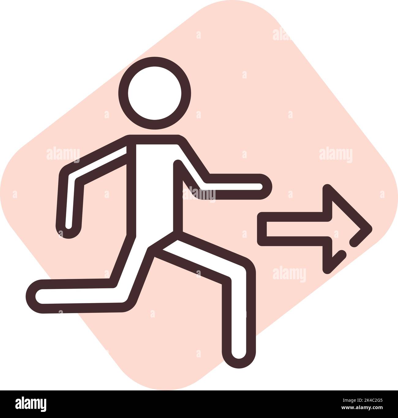 Warnschild Eingang, Illustration, Vektor auf weißem Hintergrund. Stock Vektor