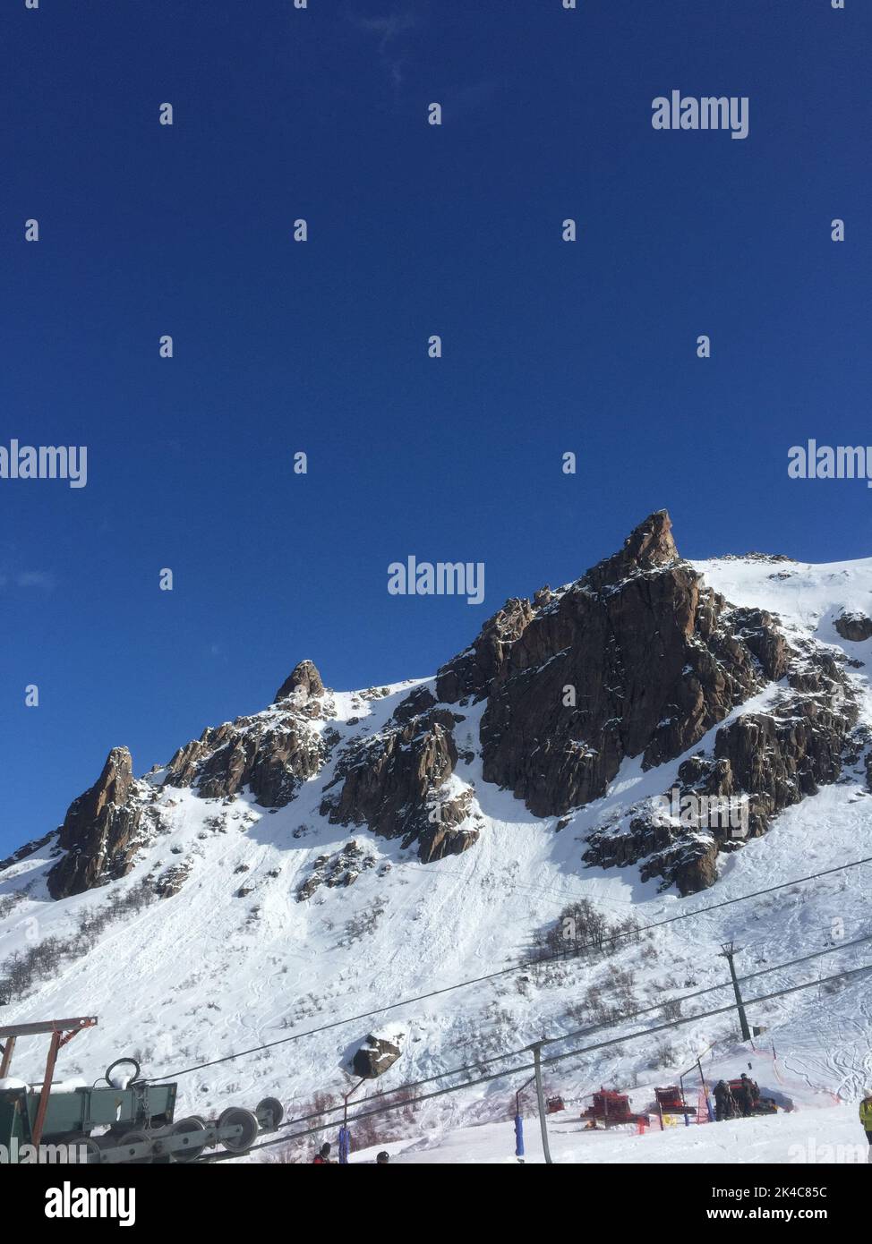 Skizentrum in San Carlos de Bariloche Stockfoto