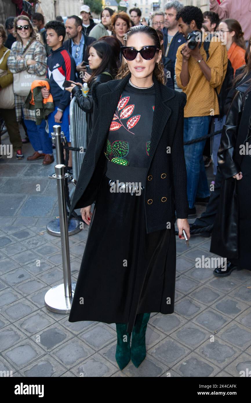Olivia Palermo nimmt an der Monot Womenswear Frühjahr/Sommer 2023 Show im Rahmen der Paris Fashion Week in Paris, Frankreich am 01. Oktober 2022 Teil. Foto von Aurore Marechal/ABACAPRESS.COM Stockfoto