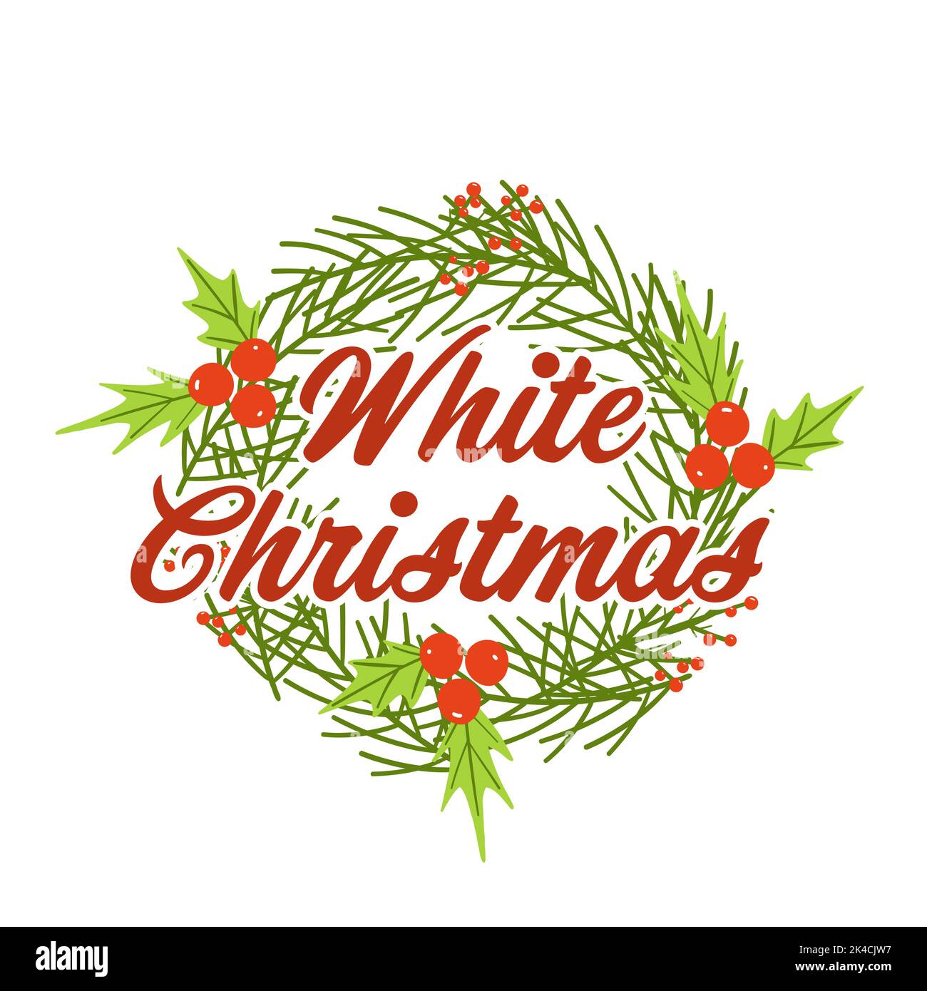 Komposition aus weissen weihnachten und heilig auf weißem Hintergrund. weihnachten, Winter, Tradition und Feierkonzept digital generiertes Bild. Stockfoto