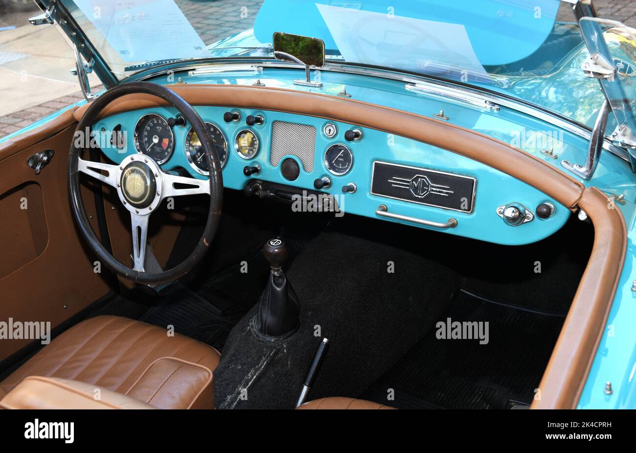 1957 blau Englisch MG. Stockfoto