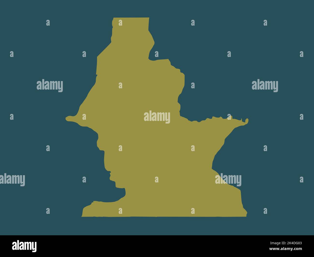Centro Sur, Provinz Äquatorialguinea. Einfarbige Form Stockfoto