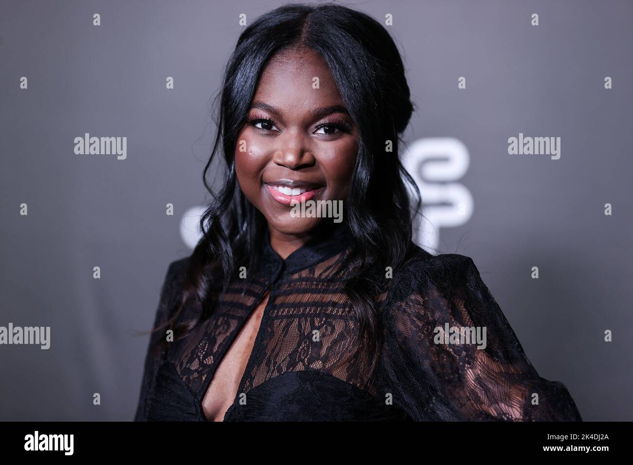 LOS ANGELES, KALIFORNIEN, USA - 01. OKTOBER: Jenneh Rishe kommt bei der Premiere von 'below the Belt' in Los Angeles an, die am 1. Oktober 2022 im Directors Guild of America Theatre Complex in Los Angeles, Kalifornien, USA, stattfand. (Foto von Xavier Collin/Image Press Agency) Stockfoto